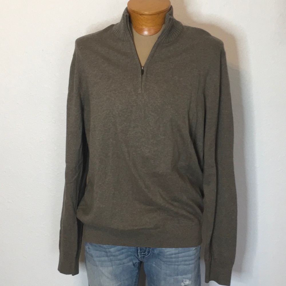 Eddie Bauer Quarter Zip Knit Sweater